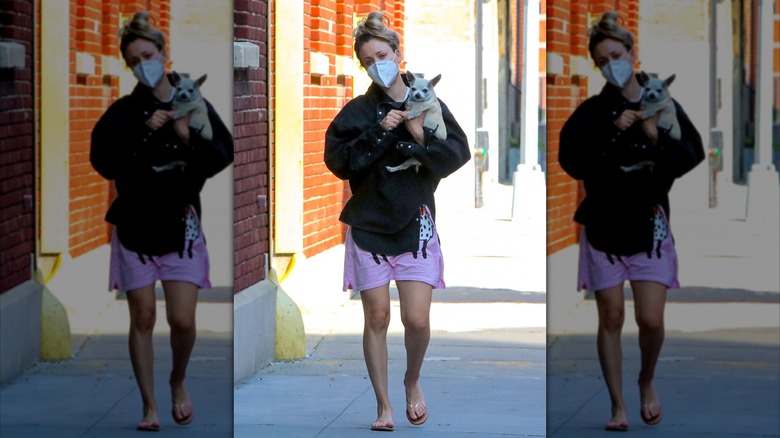 Kaley Cuoco out in New York