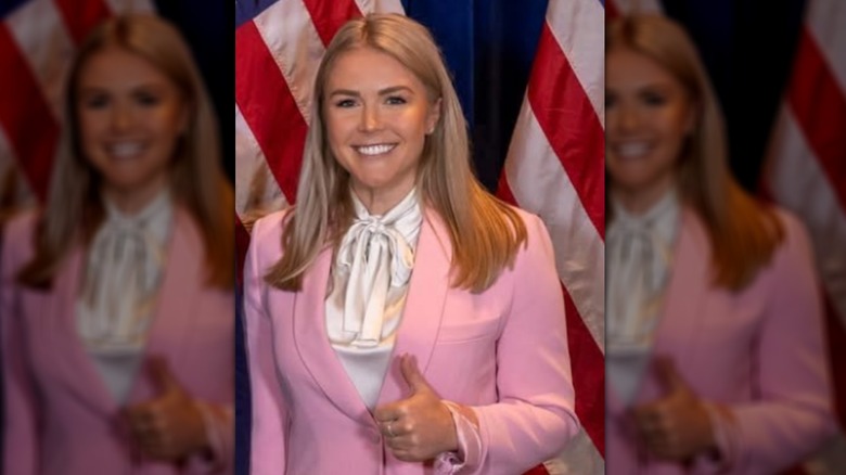 karoline leavitt in too much pink