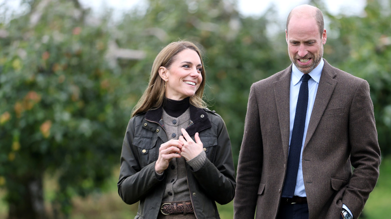 Prince William and Kate Middleton walking together