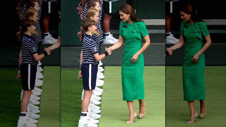 Kate Middleton in a wrinkled dress