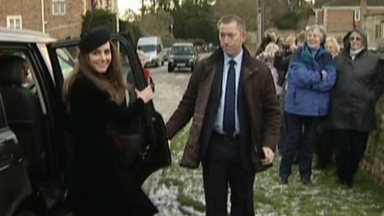 Kate Middleton at a friend's wedding