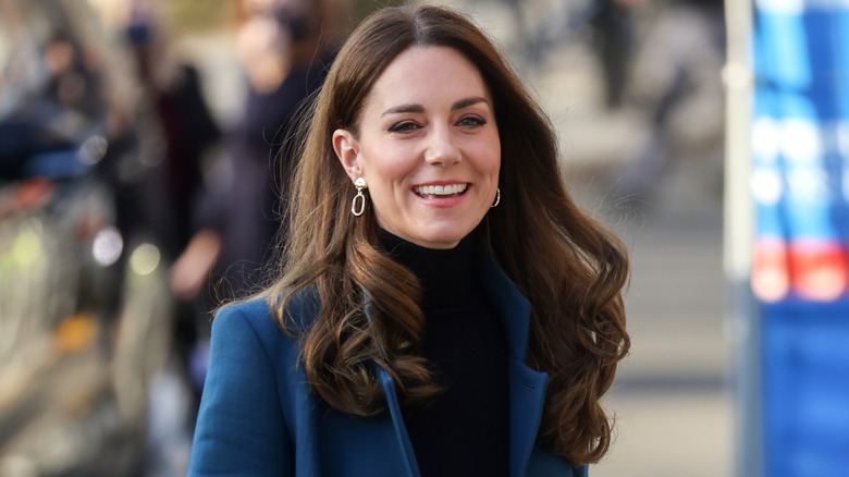 Kate Middleton beams at an event in 2022