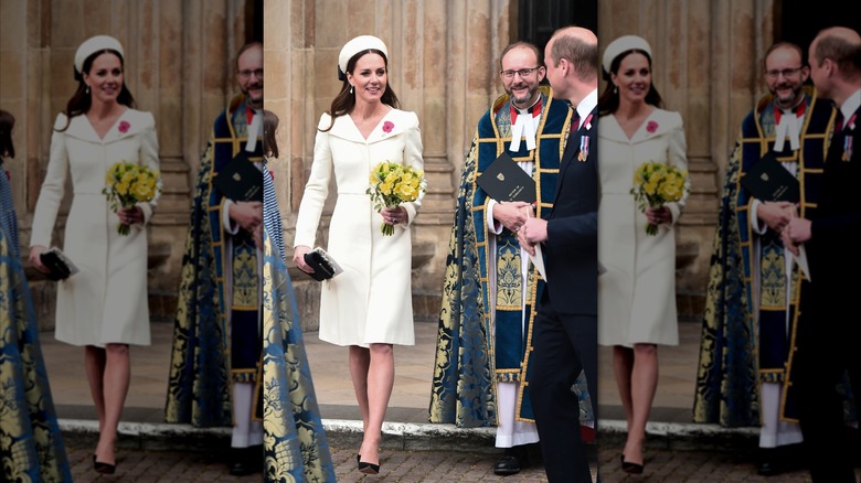 kate middleton at anzac day services 2022