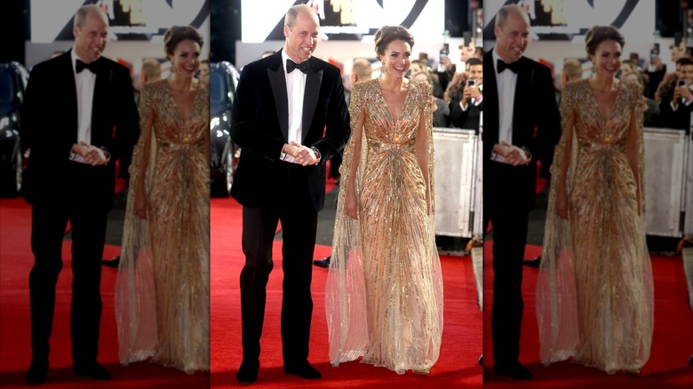 Kate Middleton and Prince William at the James Bond premiere