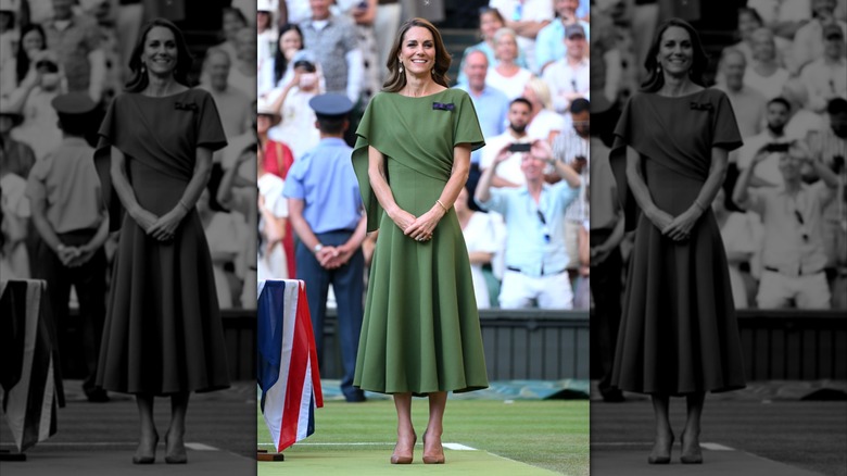 Kate Middleton smiles at the 2026 Wimbledon