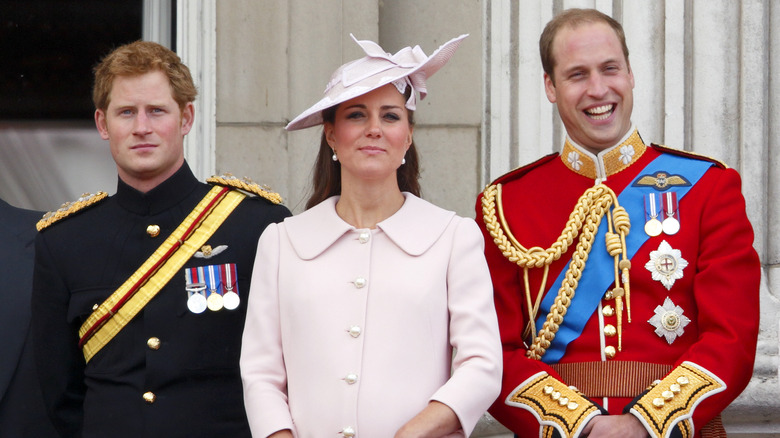 Kate Middleton , Prince Harry and Prince William