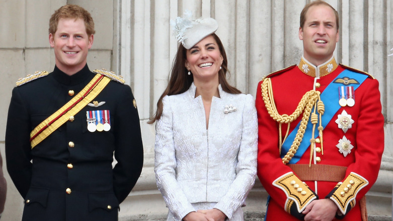 Kate Middleton, Prince Harry and Prince William