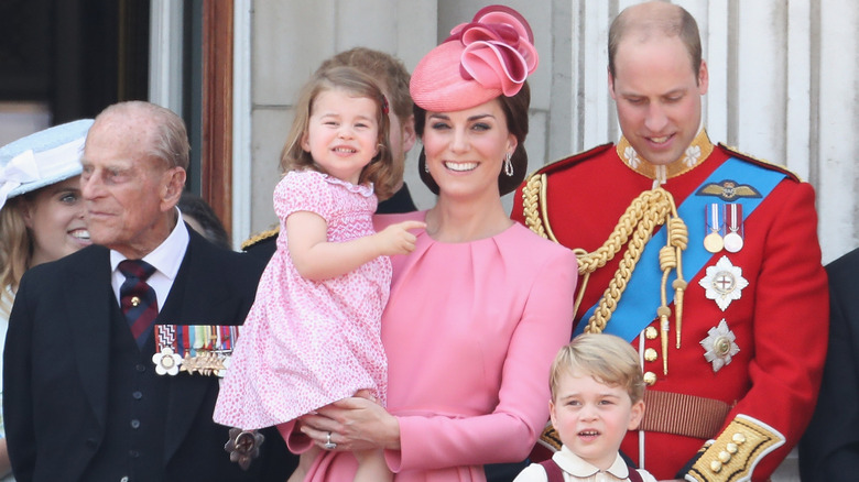 Kate Middleton smiling with family