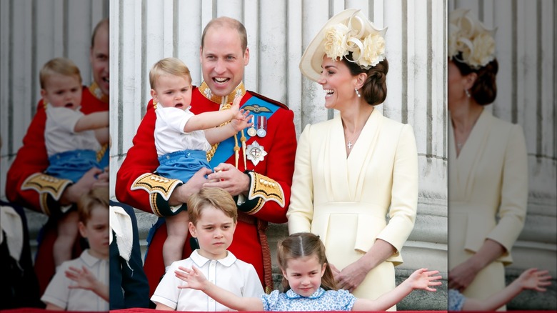 Kate Middleton smiling with family