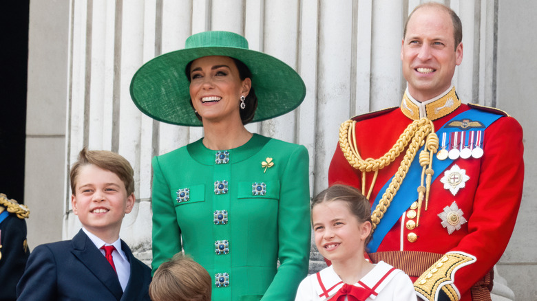 Kate Middleton and family smiling