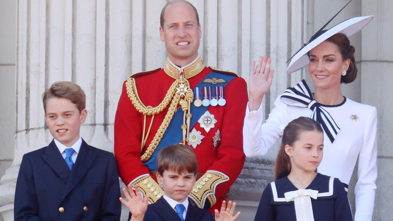 Kate Middleton smiling with family