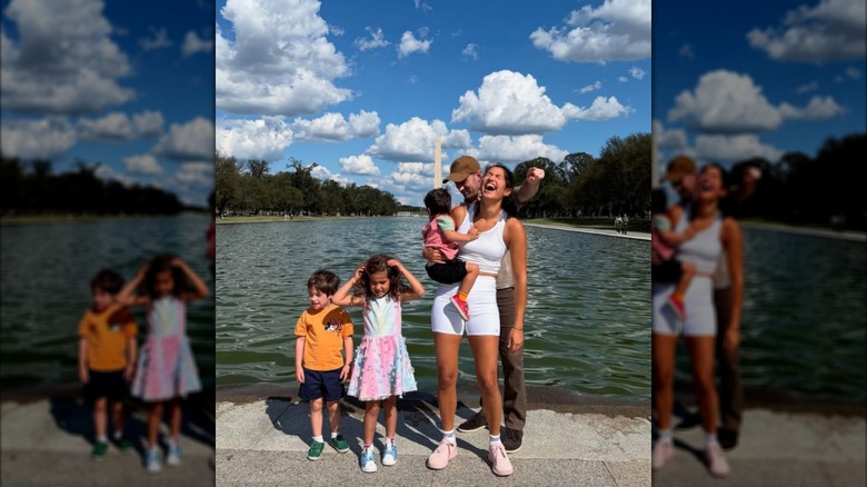 Katie Miller and her family in DC september 2025