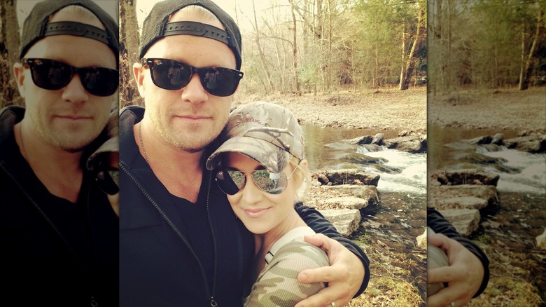 Kellie Pickler outdoors with Kyle Jacob in 2020