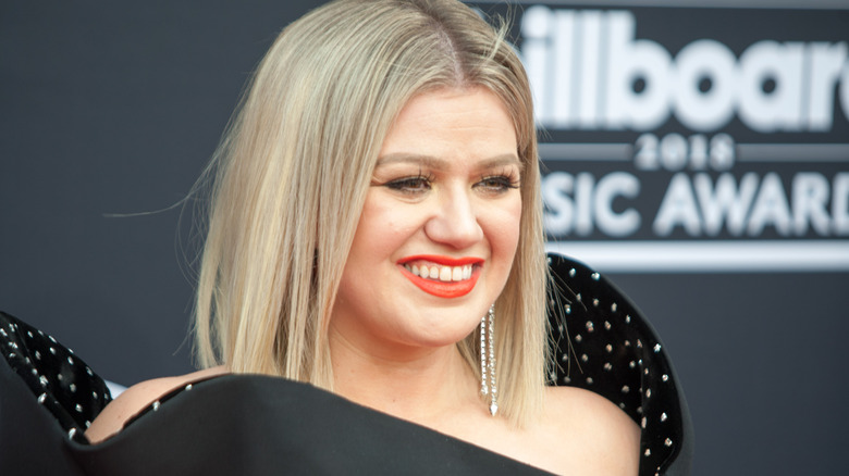 Kelly Clarkson seen on set of "The Voice" in March 2026