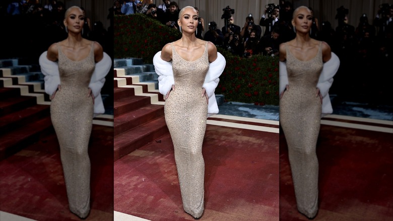 Kim Kardashian in Marilyn Monroe's gown at the Met Gala