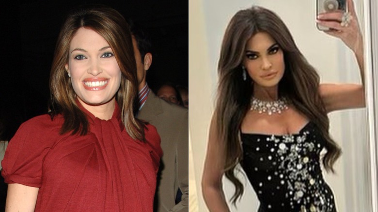 Kimberly Guilfoyle in 2006 and 2024, side by side photos