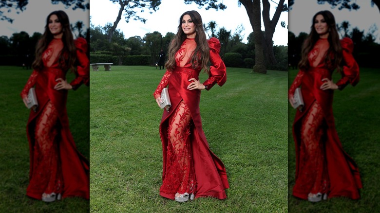 Kimberly Guilfoyle attends the amfAR Gala Cannes 2025