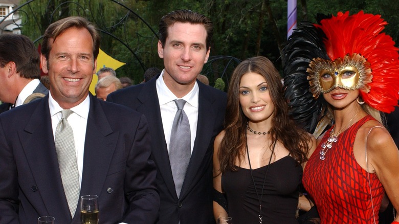 Gavin Newsom and Kimberly Guilfoyle at a party