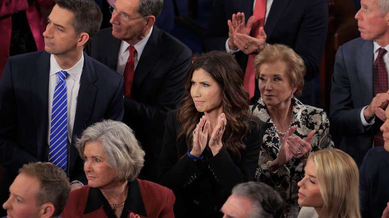 Kristi Noem Clapping in U.S. Congress