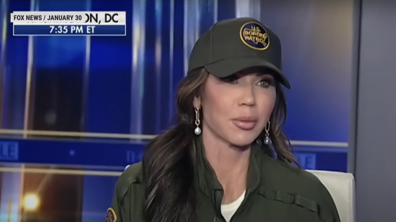 kristi noem in border control outfit
