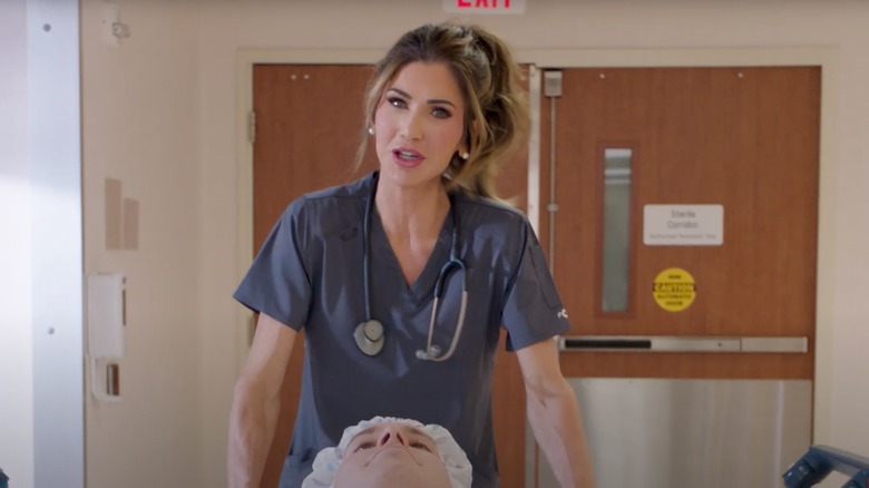 Kristi Noem dressed as a nurse on YouTube