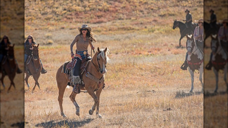 Kristi Noem dressed up as a cowgirl