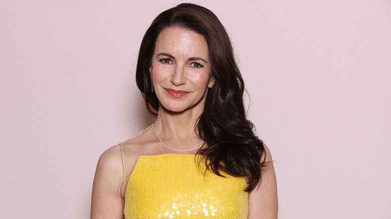 Kristin Davis poses for a photocall in 2025
