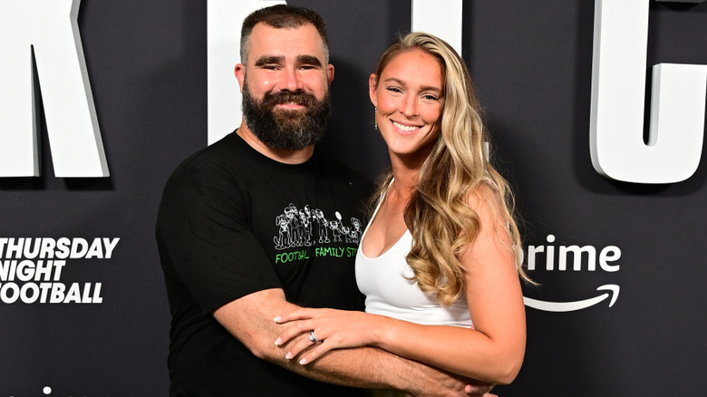 Jason and Kylie Kelce smiling