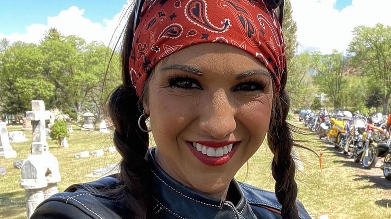 Lauren Boebert talking a selfie