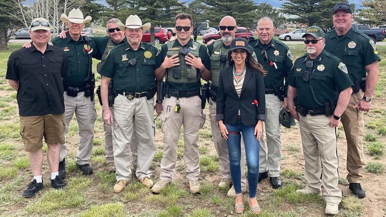 Lauren Boebert with the Custer County Sheriff's Department in Colorado