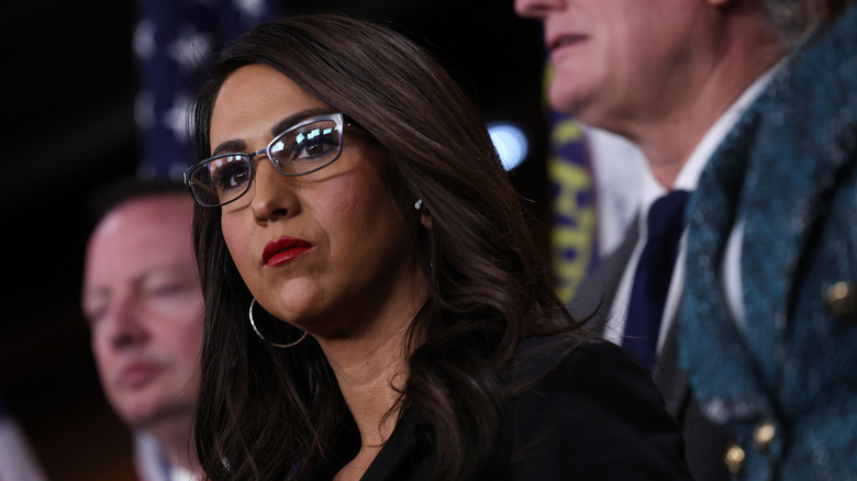 Lauren Boebert at a press conference in 2024