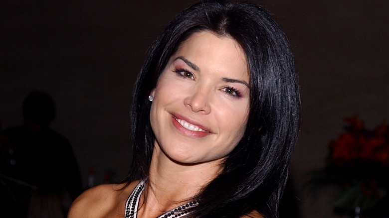 Lauren Sanchez Bezos wearing pink eyeshadow