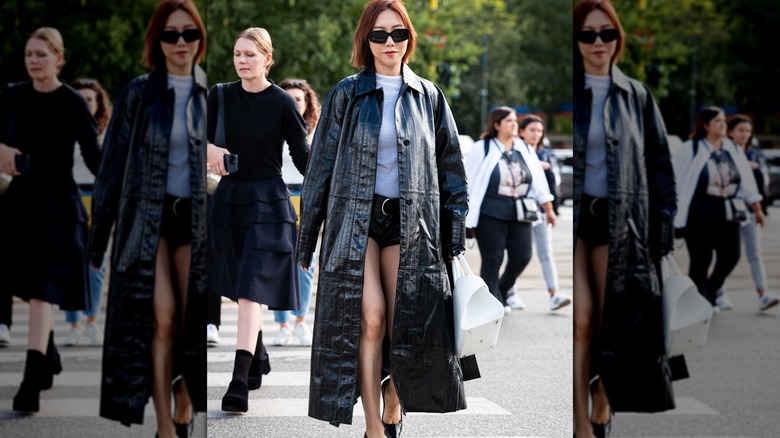 Long black duster 