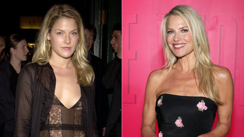 Side-by-side photos comparing Ali Larter in 2001 and 2026