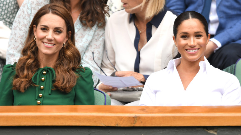 Kate Middleton and Meghan Markle at Wimbledon