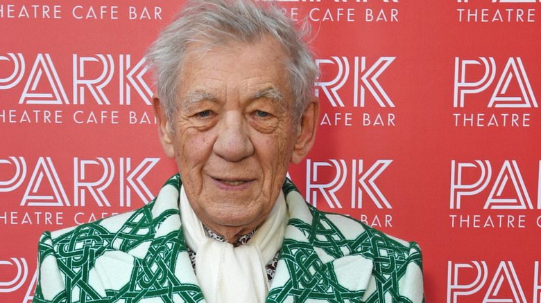 Sir Ian McKellen on the red carpet