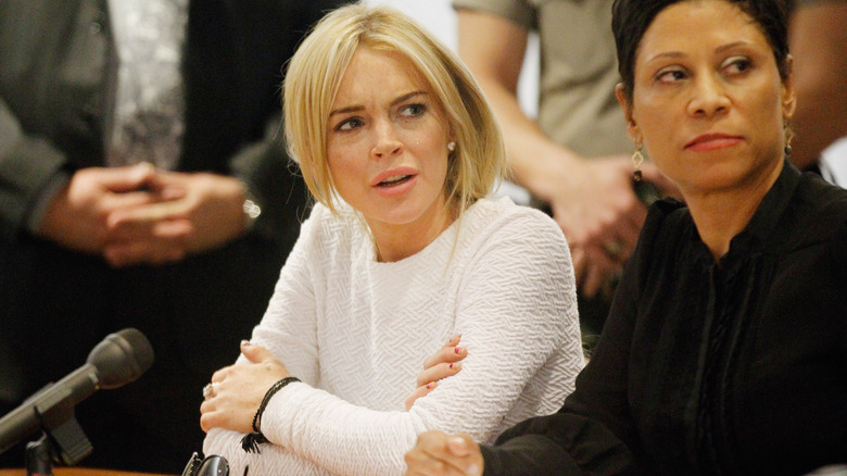 linsday lohan in court in february 2011