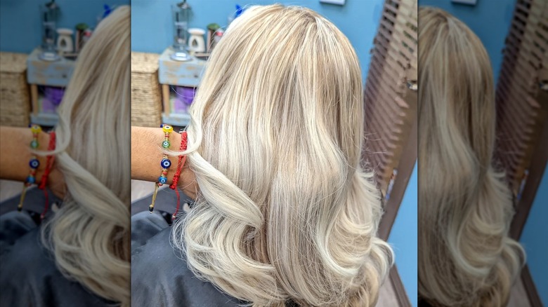 Light blonde hair
