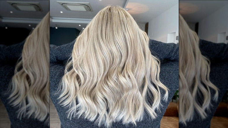 Long blonde hair