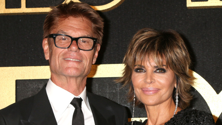 Lisa Rinna and Harry Hamlin smiling