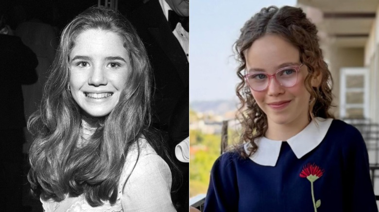 Side-by-side photos of Melissa Gilbert & Alice Halsey