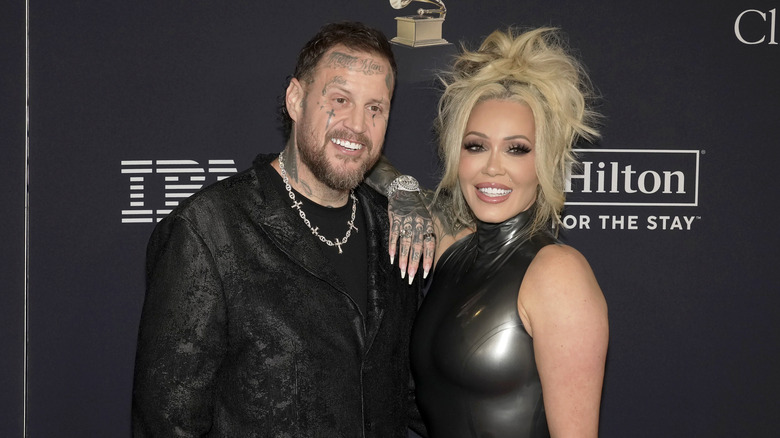 Jelly Roll and Bunnie Xo attend the 68th GRAMMY Awards, 2026