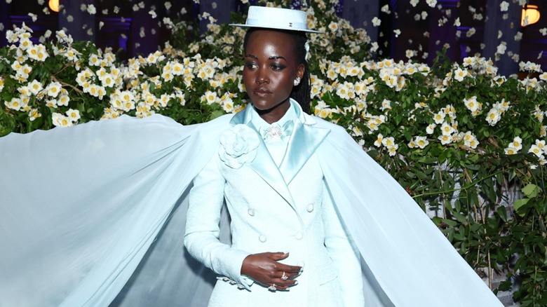 Lupita Nyong'o on the 2025 Met Gala red carpet