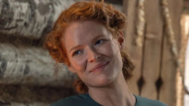 Crosby Fitzgerald as Caroline Ingalls in Netflix's Little House on the Prairie