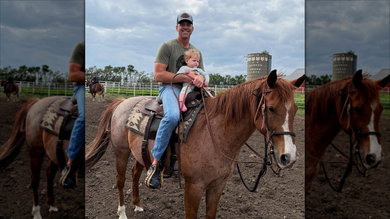 Bryon Noem riding a horse