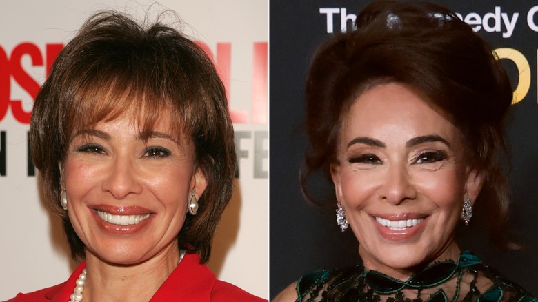 Side-by-side photos of Jeanine Pirro then vs. now