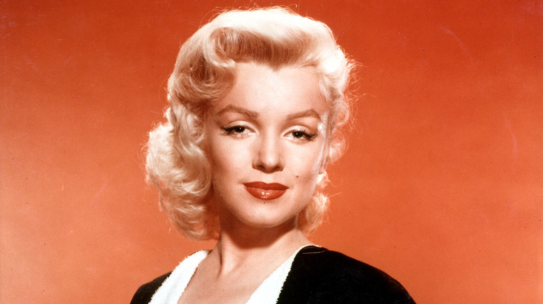 Marilyn Monroe posing for camera