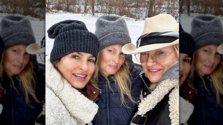 Mariska Hargitay outside without makeup