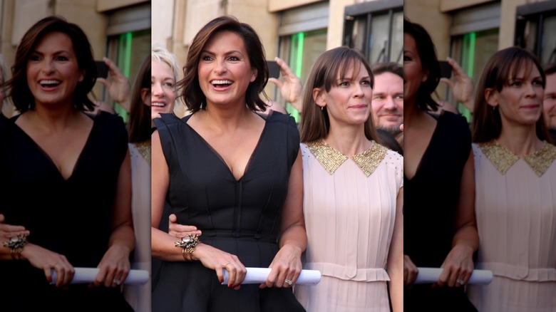 Mariska Hargitay in 2013 getting her hollywood star