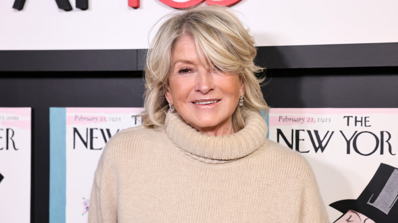 Martha Stewart smiles on the red carpet in 2025